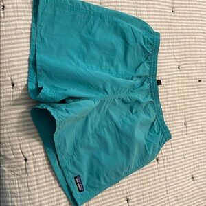 Patagonia Blue Athletic Shorts Lightweight Elastic Waist